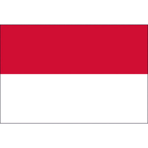 INMEDIAM】東京製旗 国旗No.2(90×135cm) インドネシア 426129 207-3778