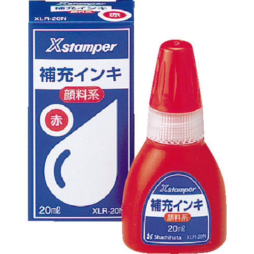 シヤチハタ 顔料系インキ20ML 赤 771-0127