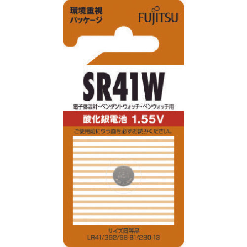 富士通 酸化銀電池 SR41W (1個入) 807-2437
