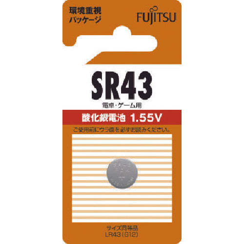 富士通 酸化銀電池 SR43 (1個入) 807-2438
