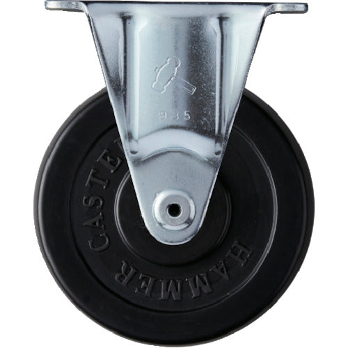 ハンマー 固定式ゴム車輪（ローラーベアリング）75mm 814-4401