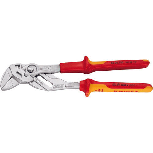 KNIPEX 絶縁プライヤーレンチ 250mm 8606-250 195-3511
