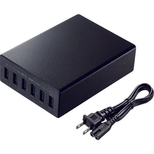 SANWA USB充電器 ACA-IP67BK 195-3713