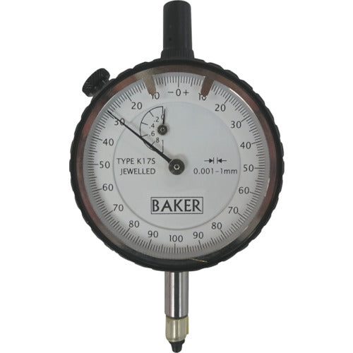 BAKER 高精度ダイヤルゲージ タイプK17S 0.001mm BGK17S 208-6895