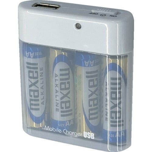 エアージェイ 単3乾電池充電器WH BJ-USB WH 249-8190