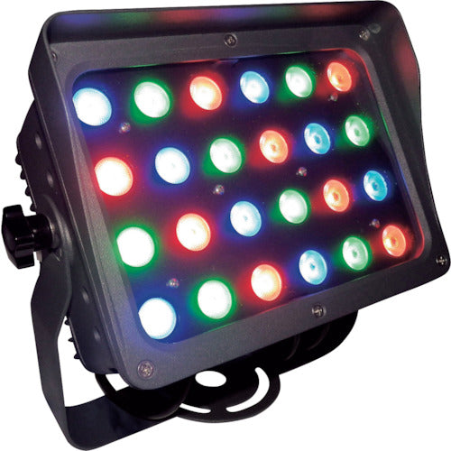トライト LED投光器 RGBカラー 簡易コントローラー付 照射角15°グレーボディ FLOOD24ZF15B-C 244-2005