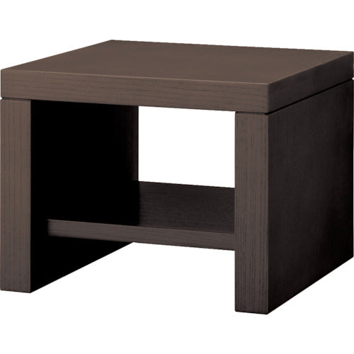 TRUSCO 木製サイドテーブル ダークブラウン GRA500-DBR 257-2485