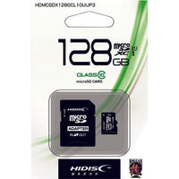 ハイディスク マイクロSD128GB HDMCSDX128GCL10UIJP3 208-0128