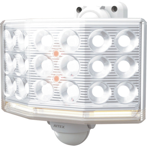 ライテックス 18Wワイド フリーアーム式 LEDセンサーライト リモコン付 LED-AC1018 251-4027