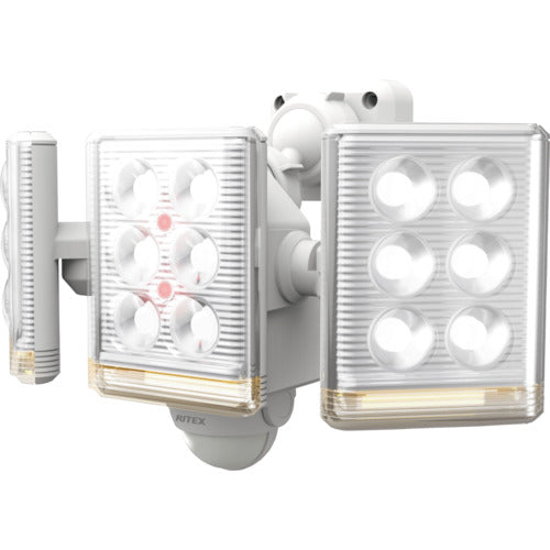 ライテックス 9W3灯 フリーアーム式 LEDセンサーライト リモコン付 LED-AC3027 251-4029