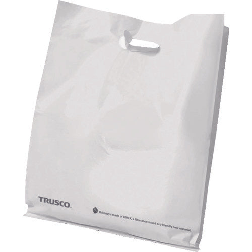 TRUSCO LIMEX手提げ袋 白色 幅300mm 縦390mm 厚み0.07mm 100枚入 LIMEX3039-100 207-9008