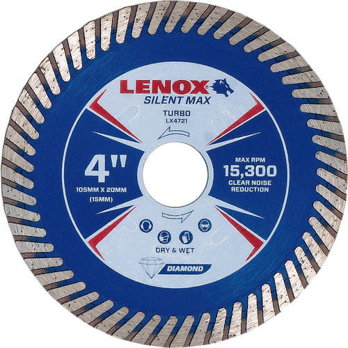 LENOX サイレントマックス ターボ105 静音ダイヤモンドホイール LX4721 249-8330