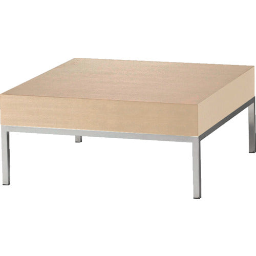 TRUSCO 木製サイドテーブル ステンレス脚 天板ナチュラル MAV810-NA 257-2482