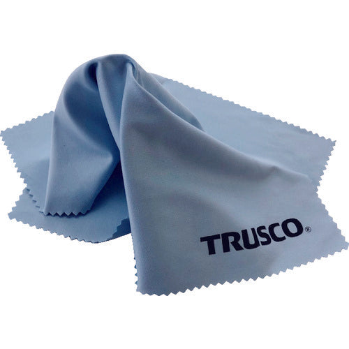 TRUSCO メガネふきクロス ブルー 1枚入 サイズ230x230 MGN230-B 195-2423