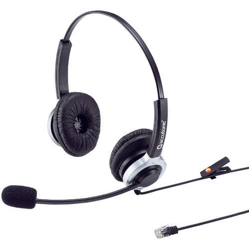SANWA 電話用ヘッドセット(両耳タイプ) MM-HSRJ01 203-2610