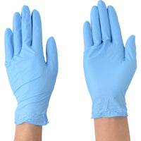 エステー モデルローブニトリル使いきり手袋(粉つき)Mブルー NO981 NO981M-B 541-4393