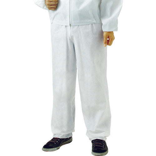 TRUSCO まとめ買い 不織布使い捨て保護服ズボン L (80着入) TPC-Z-L-80 488-0242