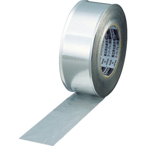 TRUSCO スーパーアルミ箔粘着テープ ツヤあり 幅25mmX長さ50m TRAT25-1 206-8459