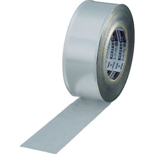 TRUSCO スーパーアルミ箔粘着テープ ツヤなし 幅25mmX長さ50m TRAT25-2 206-8458