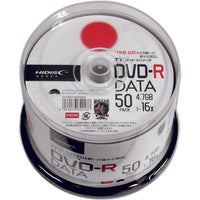 ハイディスク 記録メディアDVD-Rデータ用 50枚 TYDR47JNP50SP 208-0149
