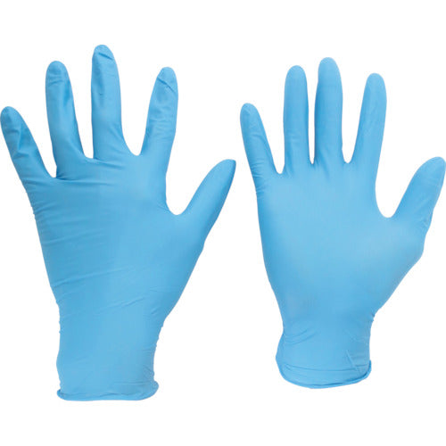 ミドリ安全 ニトリル使い捨て手袋 粉なし 青 M (100枚入) VERTE-750K-M 447-8541