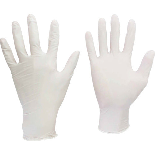 ミドリ安全 ニトリル使い捨て手袋 粉なし 白 L (100枚入) VERTE-751K-L 819-2603