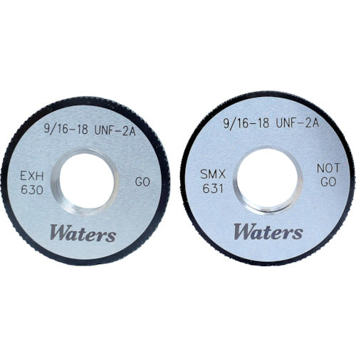 WATERS ユニファイねじ用リングゲージ(UNF) WR4-48UNF2A 209-0228