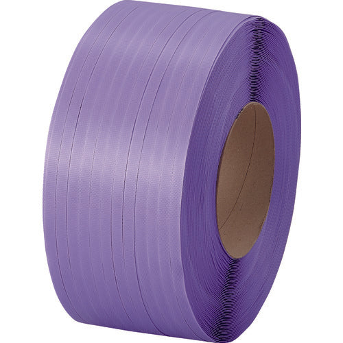 ツカサ 自動梱包機用PPバンド"ワールドバンド"紫 15.5×2500 YB-15.5P 195-3567