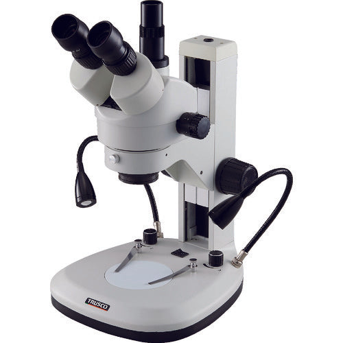 TRUSCO ズーム実体顕微鏡 三眼 フレキシブルアームライト照明付 SCOPRO(スコープロ) ZMSFA-T1 206-6091